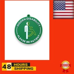 PAC Supplies Global Hidden Disability Awareness Disc Tag – Green & Yellow
