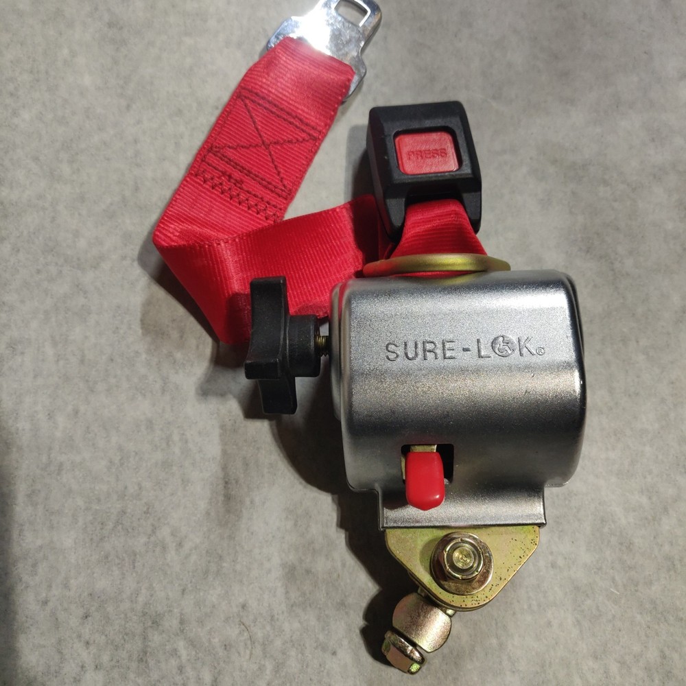 SURE-LOK WHEELCHAIR TIE DOWN CRANK RETRACTORS ANCHORS FE200907 WITH L TRACK