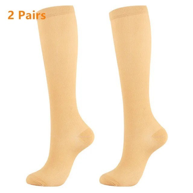 20-30 mmHg Compression Socks Knee High Graduated Support Men Women S-XXL