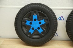 PAIR FLAT FREE Drive Wheels Tires for Quantum Edge 3 Power Chairs WHL1703588