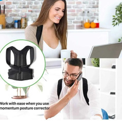 Unisex Posture Back Lumbar Waist Support Corrector Brace Shoulder Belt Girdle US