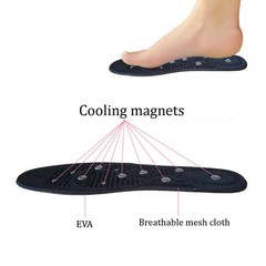 Black Foot Magnetic Massage Shoe Wellness Insole Acupressure Therapy Reflexology