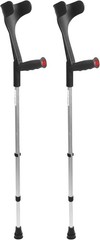 Pepe – Forearm Crutches for Adults (x2 Units, Open Cuff), Adult Crutches Adju…