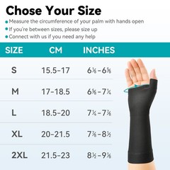 1Pair Thumb Brace Support Wrap Strap Compression Sleeve Joint Relief Arthritis