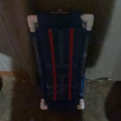 Anthros Collapsible Walker Blue White Red Mobility Aid