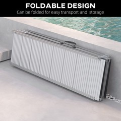 Portable Portable Wheelchair Ramp for Home, Threshold Handicap Ramp 8′