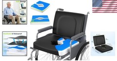 Comfortable Black Wheelchair Cushion Set – 18”x16” for Ultimate Relief & Support