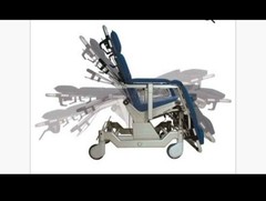 Mobility Transfer Chair BARTON H250 Tilt Flat Recline Positions Safety W/ Extras