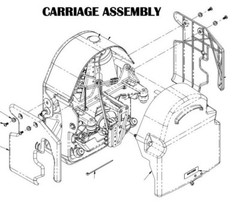 Bruno stairlift SRE- 3050 / 3000 Carriage assembly