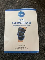 CMC Cryo Pneumatic Knee Set HS Cold Compression Therapy Brace L1832 L1833 NEW