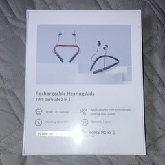 Soundlifer Rechargeable BTE Hearing Aid for Both Ears, Black, CE/RoHS