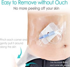 50 Pcs Waterproof Shower Protector Bandage 4X4 Inch For Chest Chemo Dialysis NEW
