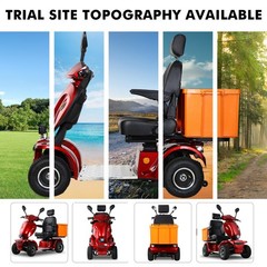 1000W 4-Wheel Heavy Duty Seniors Mobility Scooter 500lb 33 Miles 48V 20Ah 15 mph