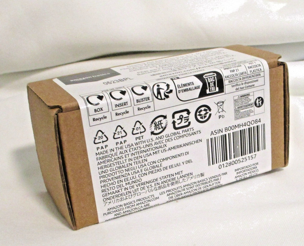Amazon Basics 60-Pack of size 312 hearing aid batteries UNOPENED BOX