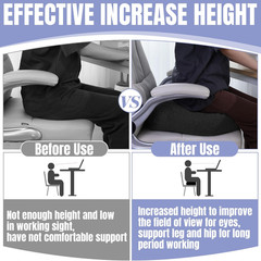Extra Thick Chair Cushions for Office,6 in Breathable Adult Booster Seat for Car