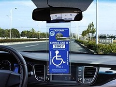 Protective Transparent Handicap Placard Holder with Large Hanger – 10.6 x 4.5 in