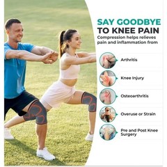 Knee Sleeve Compression Brace Support For Sport Gym Joint Pain Arthritis Relief
