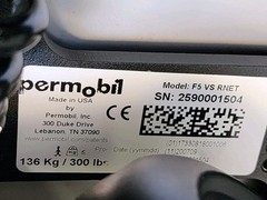 Permobil F5 VS Verical Stander 14″ Seat Lift, Recline, Tilt, Leg, Lights 7.5MPH