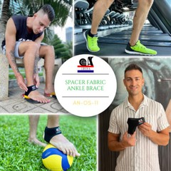 IRUFA, Spacer Fabric Adjustable Achillies Tendon Ankle Brace Support Wrap Strap