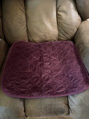 Velvet Premium Comfort Chair Pad/Underpad set of four Size – 18X24 burgundy