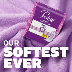 Poise Incontinence Pads for Women Long Maximum Absorbency 84 Ct