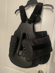 DonJoy Back Brace II TLSO Size XL Black with Shoulder Straps Thoracic Rehab