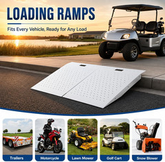 Heavy-Duty 29″ x 48″ Shed Ramp, 1500 LB Capacity for ATVs & Mowers (2PC)