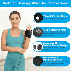 1/2pcs for USB Rechargeable TheraWrap Carpal Tunnel Wrist Wrap With Heat&Massage