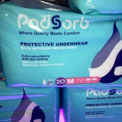 Padsorb Protective Underwear 20 Count Medium