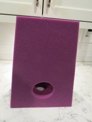 Medical positioner elevating arm or foot heels elbow cradle purple foam comfort