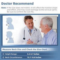 Cervical Neck Traction Device with Electric Pump – Adjustable Pain Relief Stretc