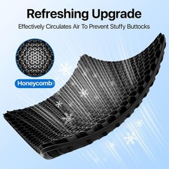 Thick Rectangular Gel Cushion for Enhanced Comfort and Heat Dissipation