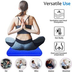 Gel Seat Cushion for Long Sitting, Extra Thick Gel Cushion for Wheelchair Sof…