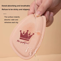 5 Pairs Non-Slip Crown Forefoot Pads – Pain Relief Half Insoles for Women