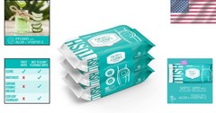 Moisture-Lock Nice ‚N Clean Flushable Wipes | 180 Count for Comfort & Cleansing