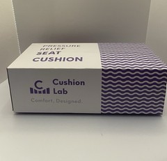 Cushion Lab Pressure Relief Seat Cushion Memory Foam NIB Light Gray