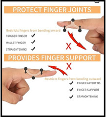Oval Finger Splints, 5PCS Trigger Splint for Size 6,7,8,9,10