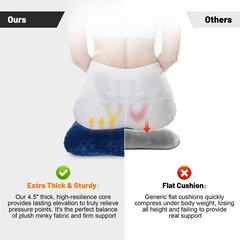 Donut Pillow for Bed Sores Treatment Buttocks, Wheelchair Cushion Bedsore Pre…