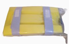 DeRoyal Foam Leg Compressed Pillow Adults Yellow Gray Straps M60-015