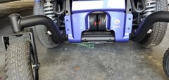 Merits Vector HD Power Wheelchair Blue/Black, 450 lbs, Joystick, Tilt In Space