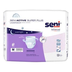 Seni Disposable Underwear Medium Heavy 9 Ct