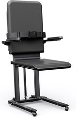 Steel Electric Floor Lift Chair with Wheels and PU Cushion Floor Lift for