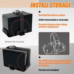 Small Battery Tray with Adjustable Strap – Fits 12V-6V / 6AH 7AH 8AH 9AH 12AH