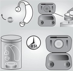 10 Hearing Aid Drying Capsules for Phonak Charger Case, C&C Dry-Cap, Starkey …