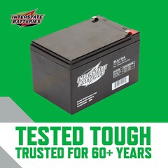 Interstate SLA1104 12V 12Ah AGM Scooter Battery Replacement – Pride, Golden Tech