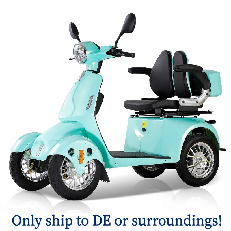 Heavy Duty 4-Wheel Mobility Scooter 31 Miles 3-Speed 800W 500lb Capacity Seniors