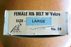 VTG new in box Hospitex Female Rib Belt adjustable sz Large No.38