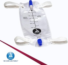 Discreet Urinary Leg Bag with Non-Drip Closure – Box of 12, 600ml Capacity
