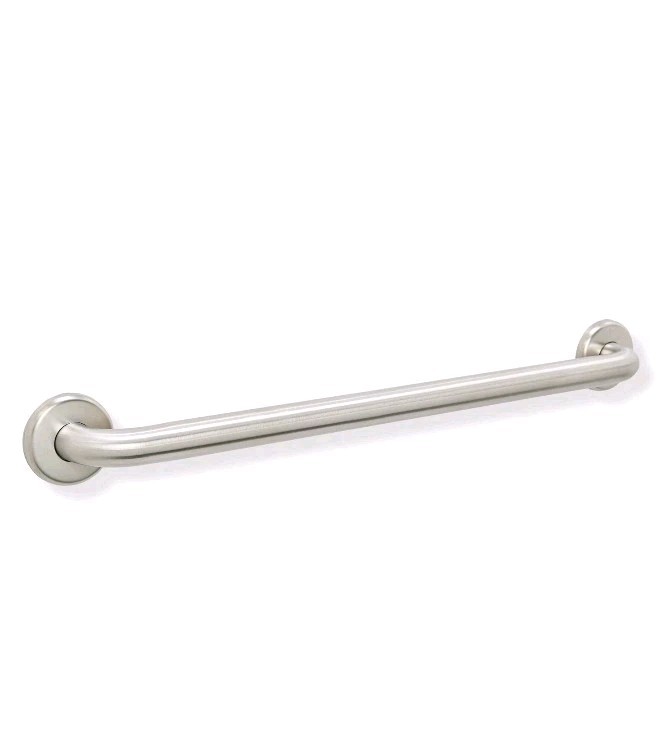 Medline Guardian 24” (61cm) Knurled Grip Chrome Grab Bar