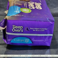 (4 Packages) Sleepovers by Cuties, Size: XL (85-140 lb) 4 bags of 22
